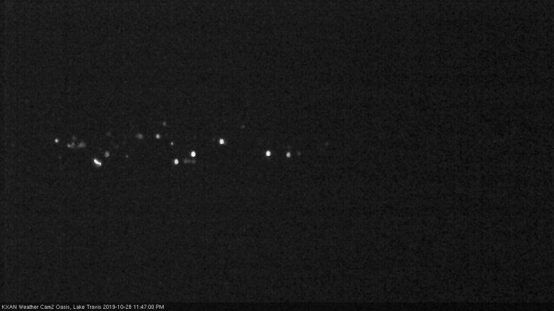 Lake Travis webcam, October 28, 2019 10:50 PM CT