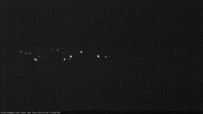Lake Travis webcam, October 28, 2019 11:00 PM CT