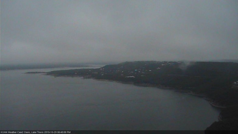 Lake Travis webcam, October 29, 2019 5:50 PM CT