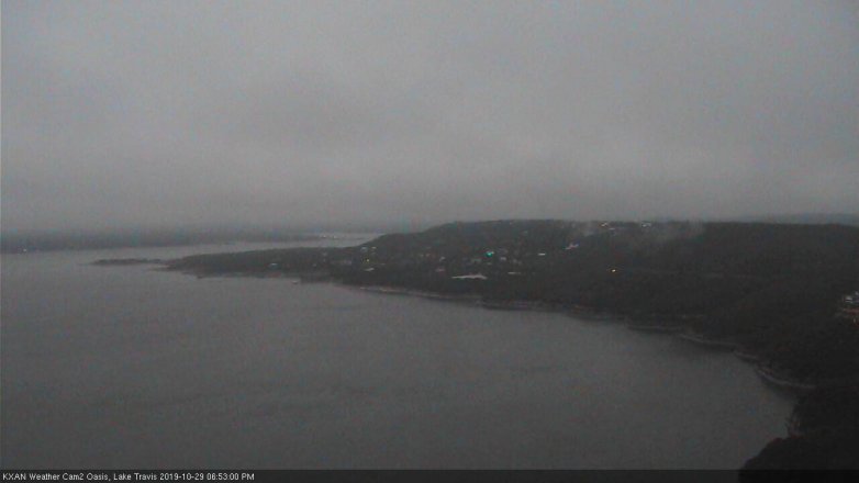 Lake Travis webcam, October 29, 2019 5:55 PM CT