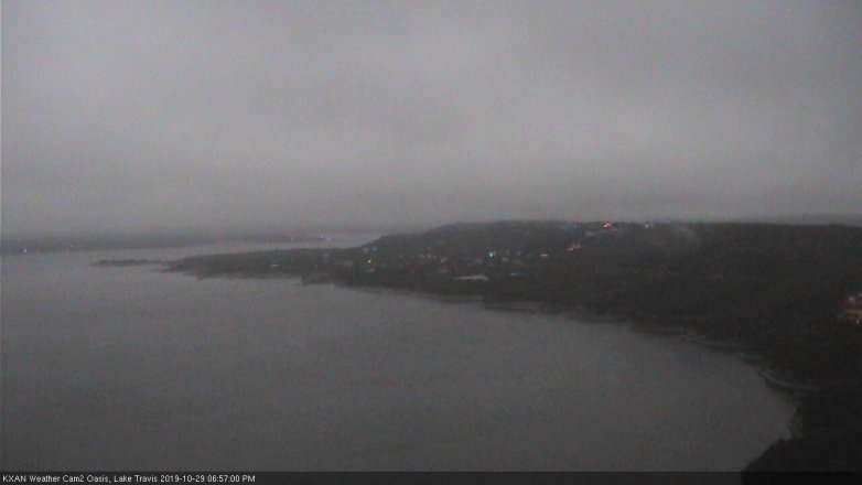 Lake Travis webcam, October 29, 2019 6:00 PM CT