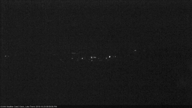 Lake Travis webcam, October 29, 2019 8:00 PM CT