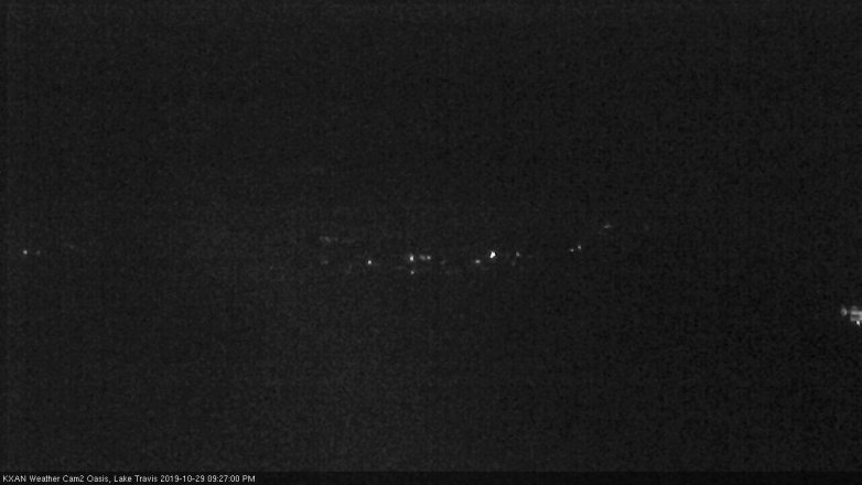 Lake Travis webcam, October 29, 2019 8:30 PM CT