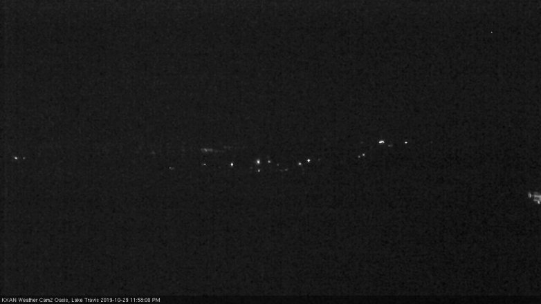 Lake Travis webcam, October 29, 2019 11:00 PM CT