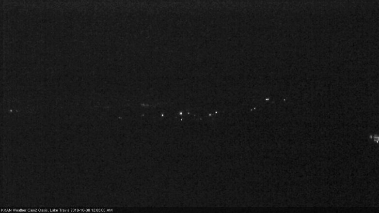 Lake Travis webcam, October 29, 2019 11:05 PM CT