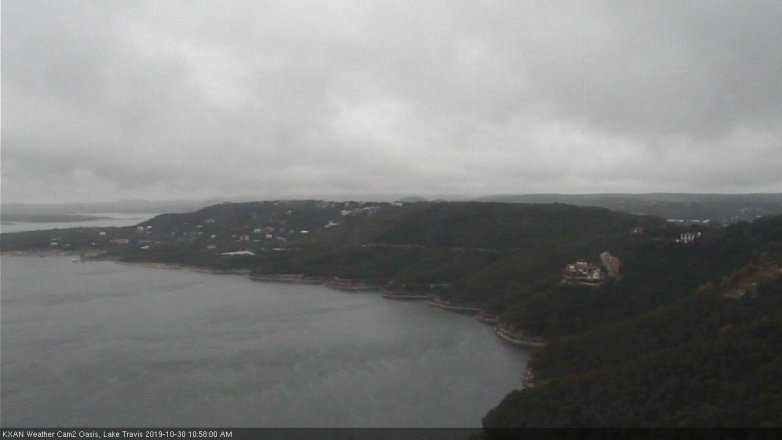 Lake Travis webcam, October 30, 2019 10:00 AM CT