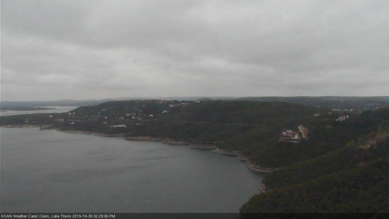Lake Travis webcam, October 30, 2019 1:30 PM CT