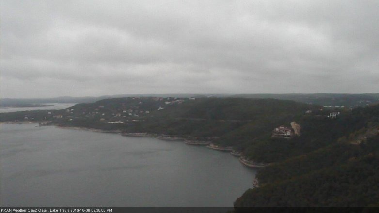 Lake Travis webcam, October 30, 2019 1:40 PM CT
