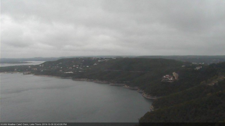 Lake Travis webcam, October 30, 2019 1:45 PM CT