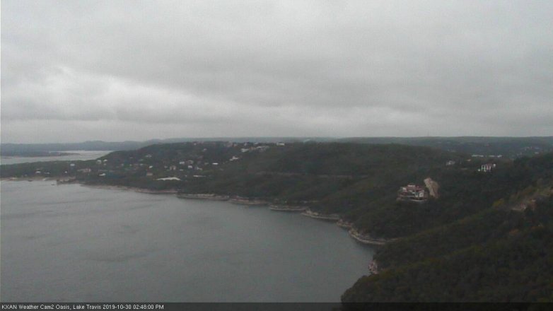 Lake Travis webcam, October 30, 2019 1:50 PM CT