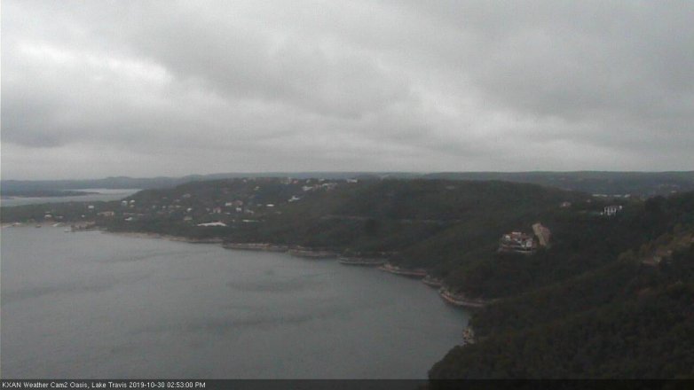 Lake Travis webcam, October 30, 2019 1:55 PM CT