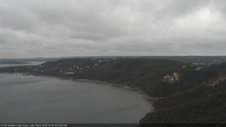 Lake Travis webcam, October 30, 2019 2:35 PM CT