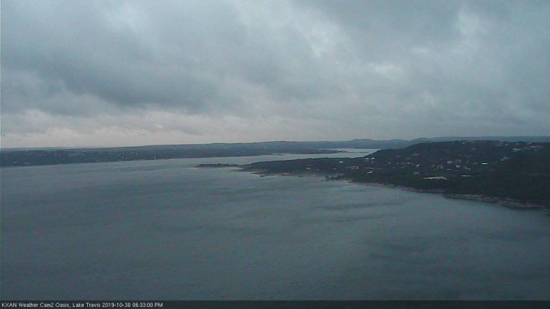 Lake Travis webcam, October 30, 2019 5:35 PM CT