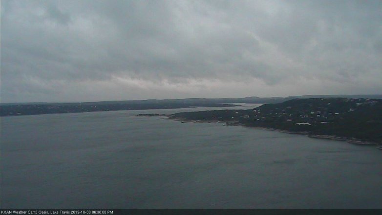 Lake Travis webcam, October 30, 2019 5:40 PM CT