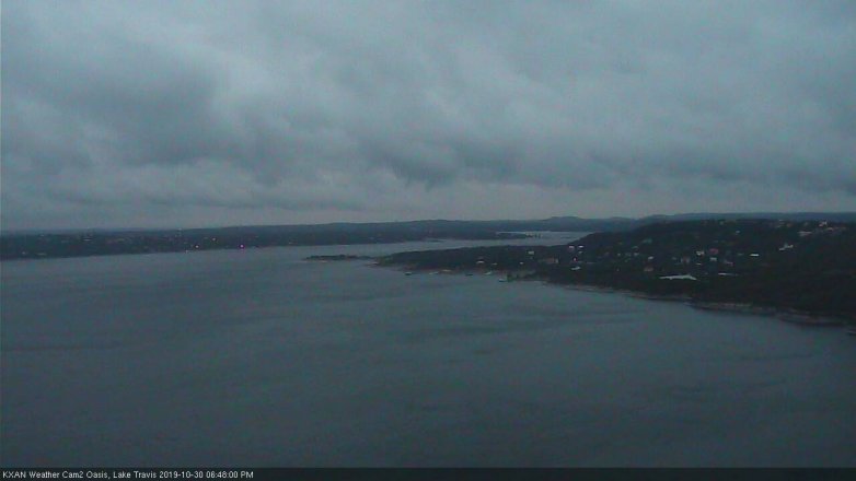 Lake Travis webcam, October 30, 2019 5:50 PM CT
