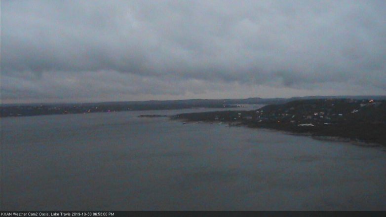 Lake Travis webcam, October 30, 2019 5:55 PM CT