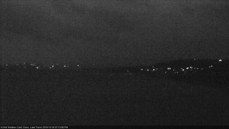 Lake Travis webcam, October 30, 2019 6:15 PM CT