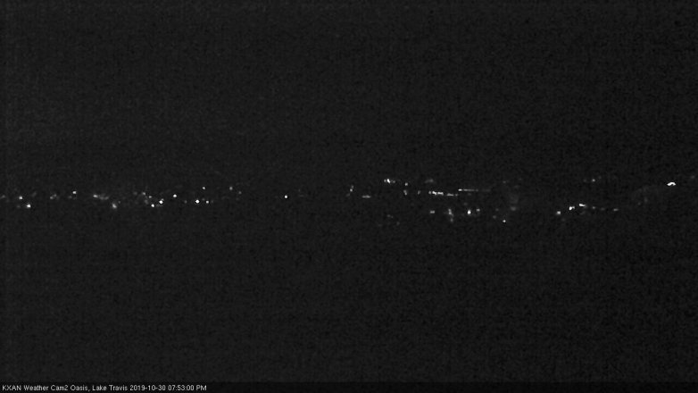 Lake Travis webcam, October 30, 2019 6:55 PM CT