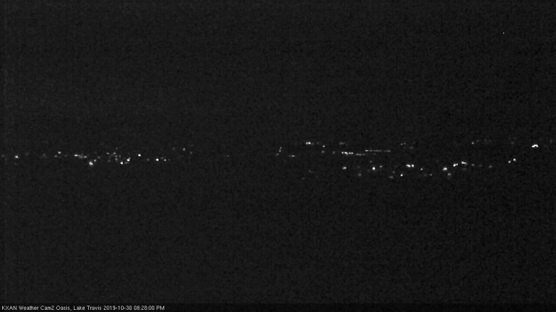 Lake Travis webcam, October 30, 2019 7:30 PM CT