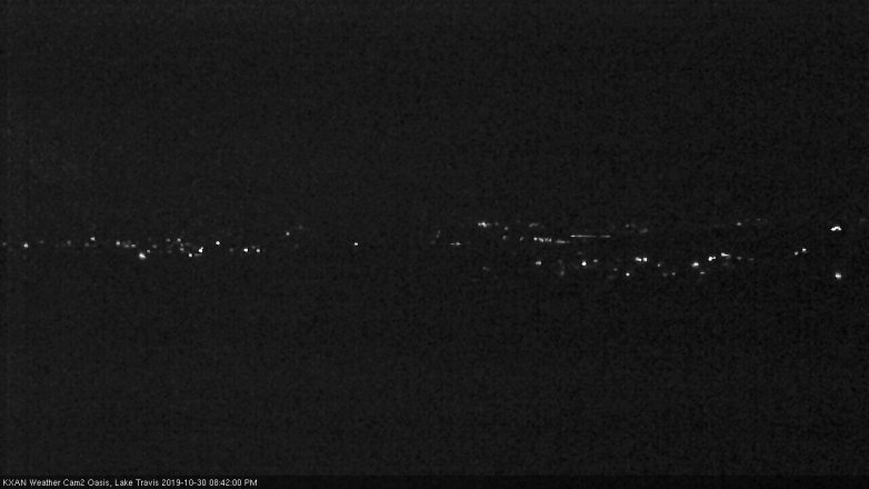 Lake Travis webcam, October 30, 2019 7:45 PM CT