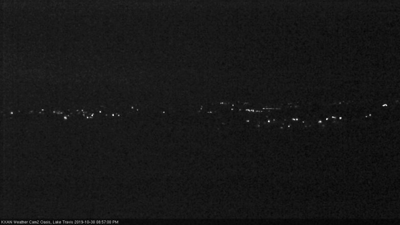 Lake Travis webcam, October 30, 2019 8:00 PM CT