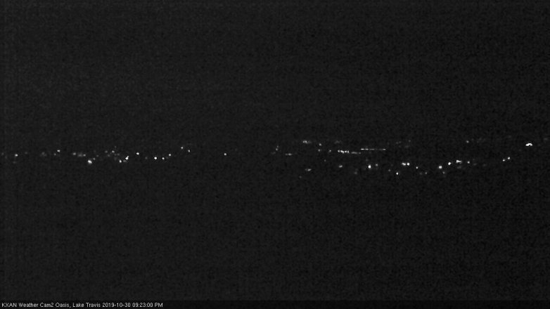 Lake Travis webcam, October 30, 2019 8:25 PM CT