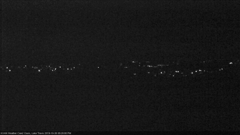 Lake Travis webcam, October 30, 2019 8:30 PM CT