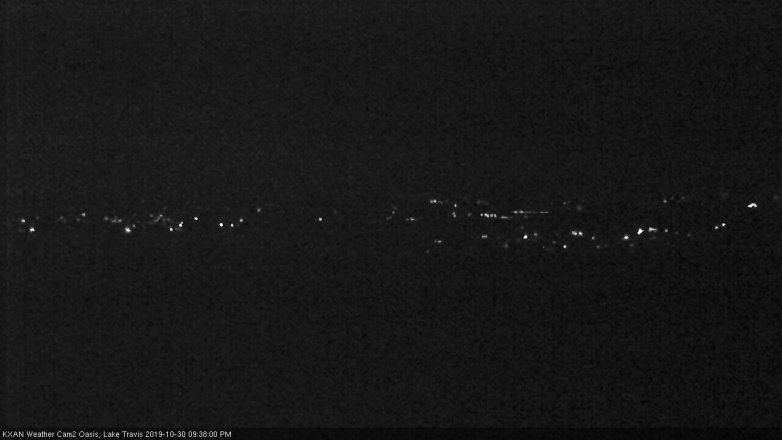 Lake Travis webcam, October 30, 2019 8:40 PM CT