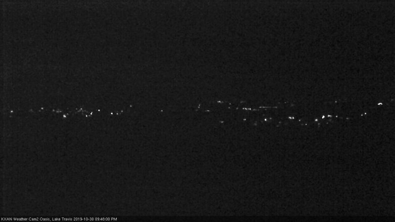 Lake Travis webcam, October 30, 2019 8:50 PM CT