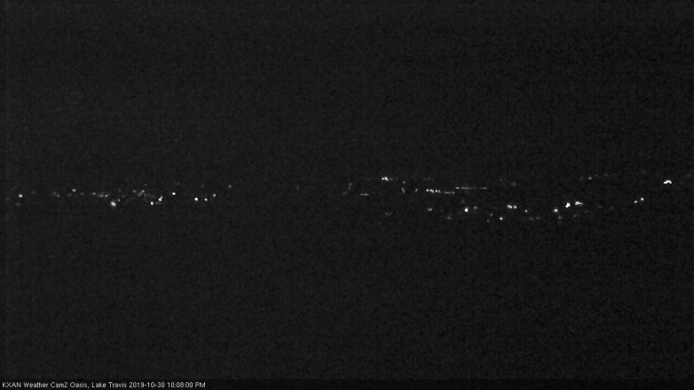 Lake Travis webcam, October 30, 2019 9:10 PM CT