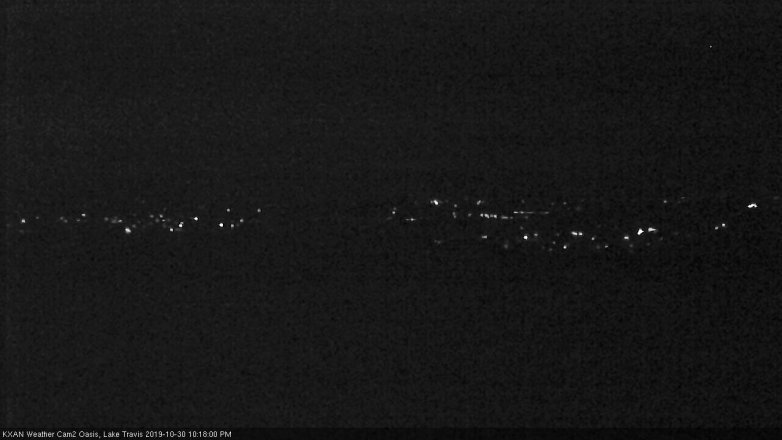 Lake Travis webcam, October 30, 2019 9:20 PM CT