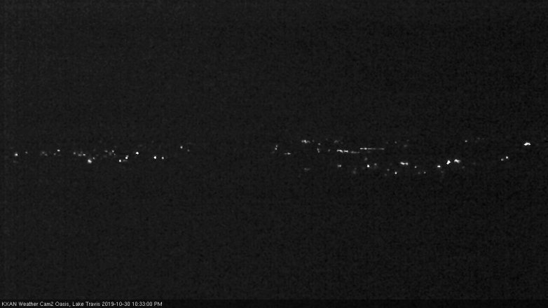 Lake Travis webcam, October 30, 2019 9:35 PM CT