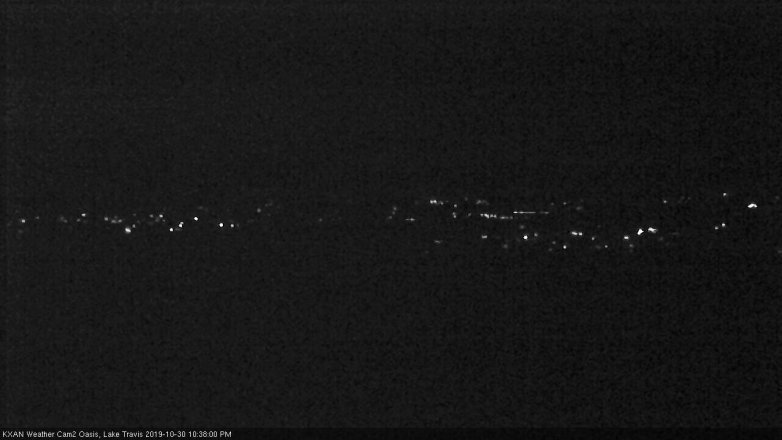 Lake Travis webcam, October 30, 2019 9:40 PM CT