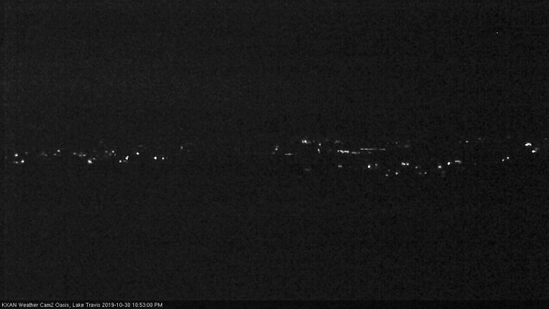 Lake Travis webcam, October 30, 2019 9:55 PM CT