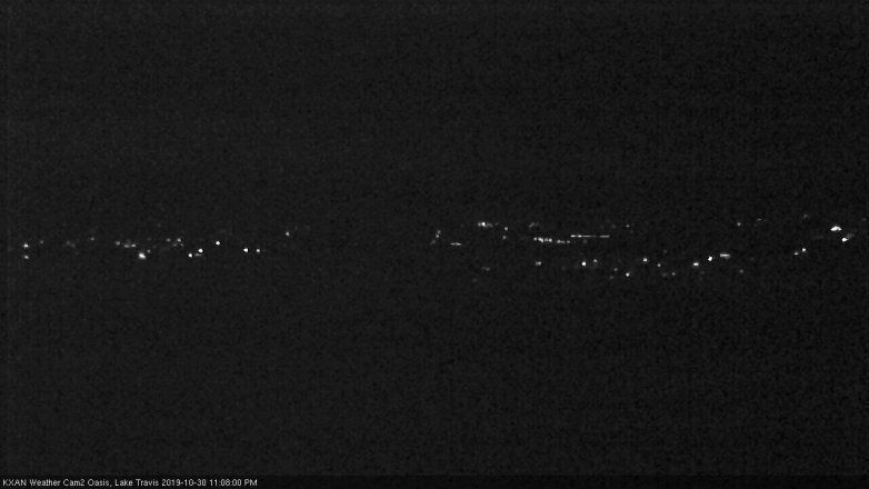 Lake Travis webcam, October 30, 2019 10:10 PM CT