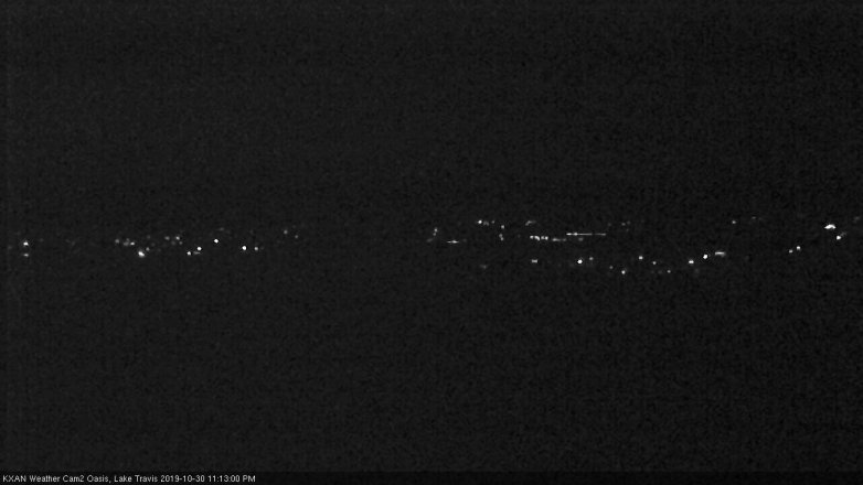 Lake Travis webcam, October 30, 2019 10:15 PM CT