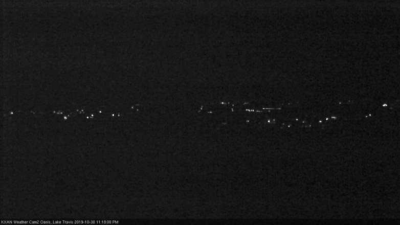 Lake Travis webcam, October 30, 2019 10:20 PM CT
