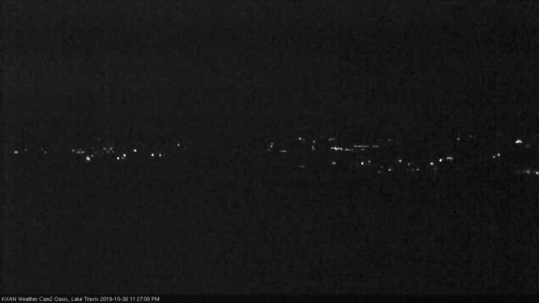 Lake Travis webcam, October 30, 2019 10:30 PM CT