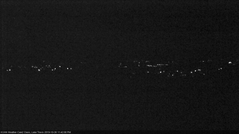 Lake Travis webcam, October 30, 2019 10:45 PM CT