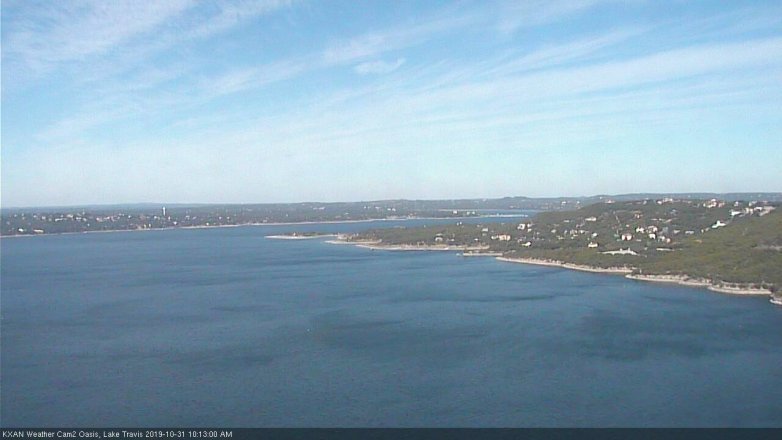 Lake Travis webcam, October 31, 2019 9:15 AM CT