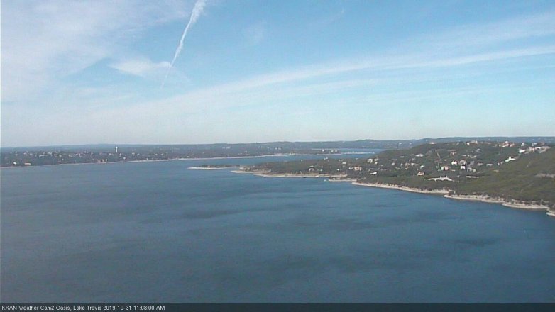 Lake Travis webcam, October 31, 2019 10:10 AM CT