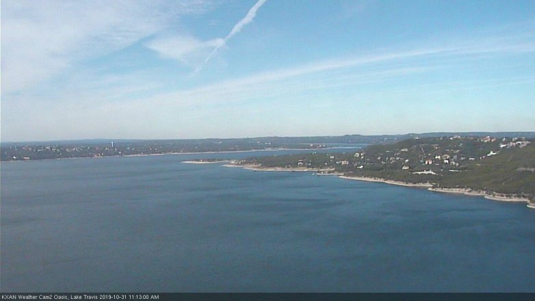 Lake Travis webcam, October 31, 2019 10:15 AM CT