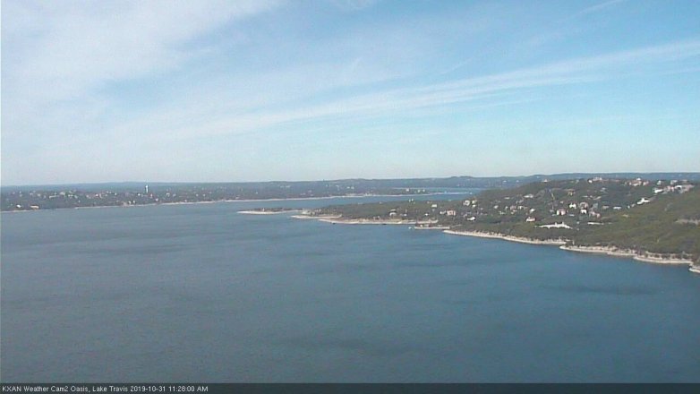 Lake Travis webcam, October 31, 2019 10:30 AM CT