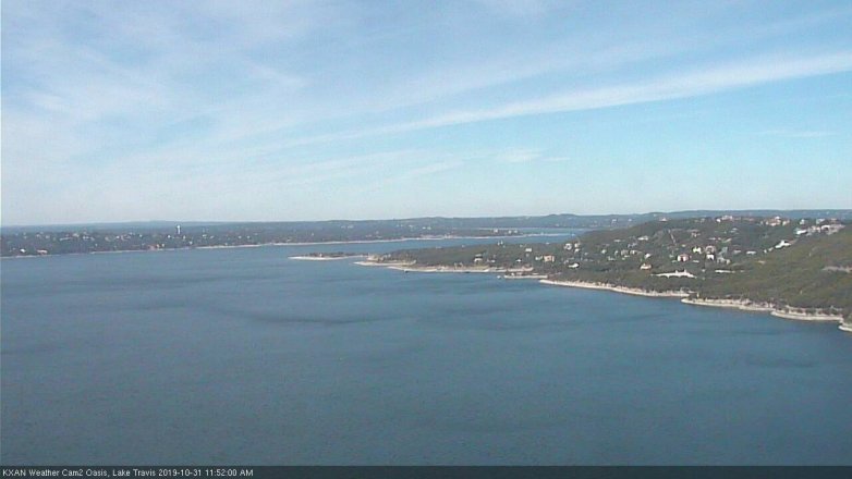 Lake Travis webcam, October 31, 2019 10:55 AM CT