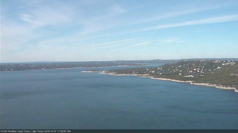 Lake Travis webcam, October 31, 2019 11:00 AM CT