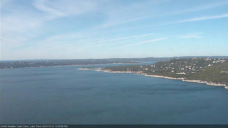 Lake Travis webcam, October 31, 2019 11:05 AM CT