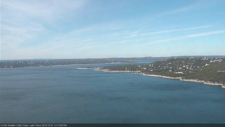 Lake Travis webcam, October 31, 2019 11:15 AM CT