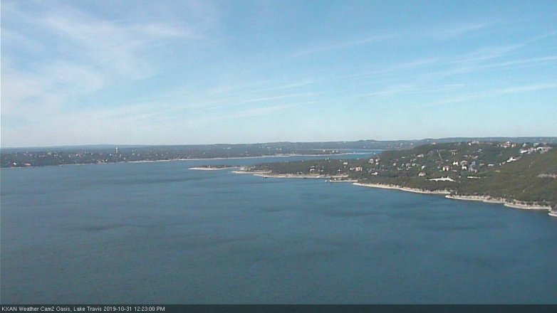 Lake Travis webcam, October 31, 2019 11:25 AM CT