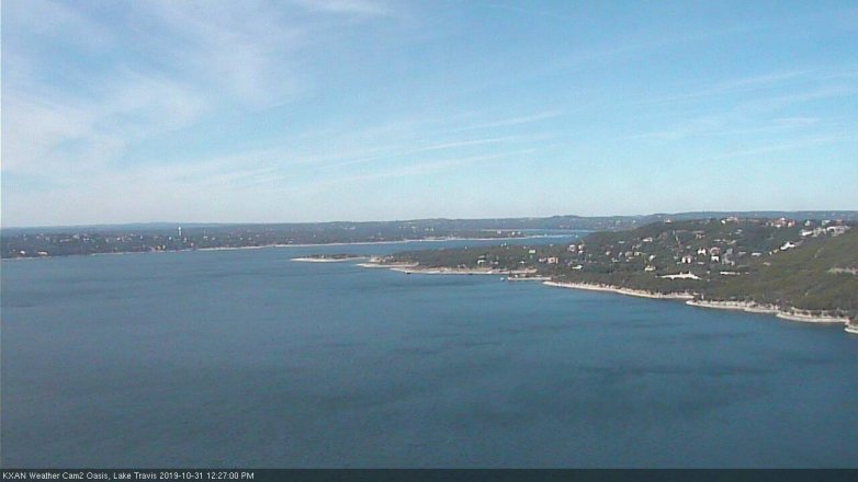 Lake Travis webcam, October 31, 2019 11:30 AM CT