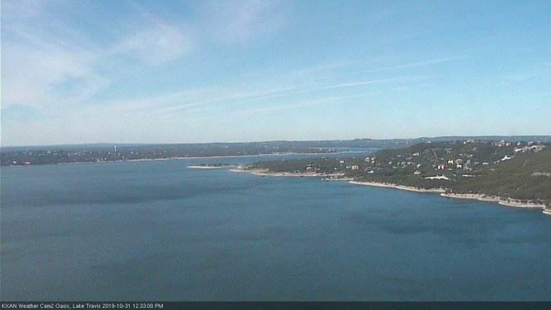 Lake Travis webcam, October 31, 2019 11:35 AM CT